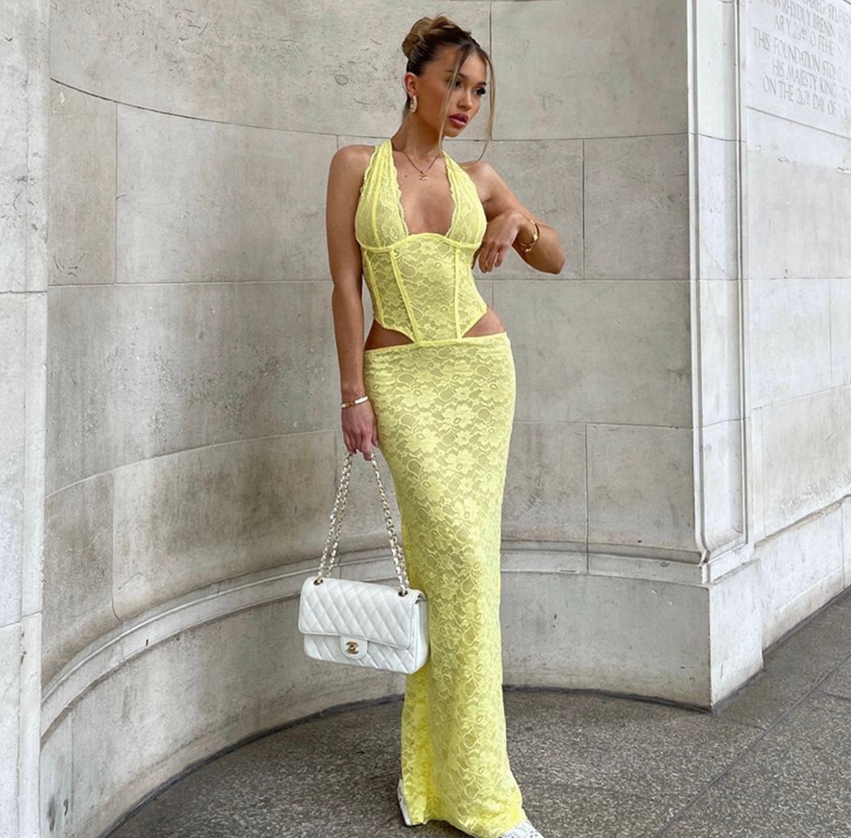 Pure Desire Halter Backless Dress